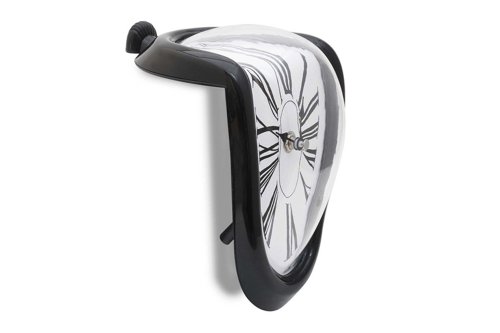 GOODS+GADGETS Schmelzende Uhr Zerfließende Wanduhr Melting Clock im Dali Stil (Schmelzende Uhr)