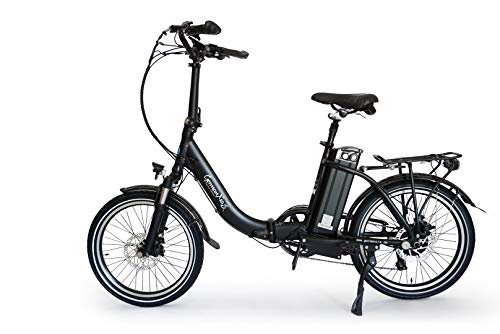 GermanXia® Premium E-Bike E-Faltrad/Klapprad Mobilemaster Touring Plus CH 9G Shimano, 250W HR-Antrieb/15,6 Ah, bis 140 km Reichweite nach StVZO, Comfort-Lenker, Farbe Schwarz