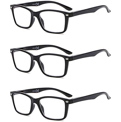 Suertree Feder Scharnier (3 Pack) Lesebrillen Sehhilfe Augenoptik Brille Lesehilfe fÃ¼r Damen Herren von 2.0X BM151
