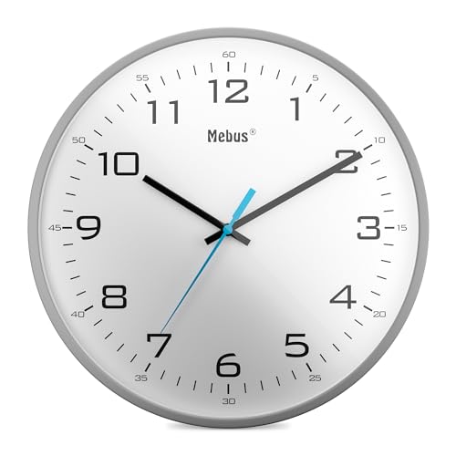 Analoge Quarz-Wanduhr klassisches Design kräftige, große Ziffern 30cm Durchmesser/Farbe: Grau-Weiß/Modell: 16249 Analoge Quarz-Wanduhr klassisches Design kräftige, große Ziffern 30cm Durchmesser/Farbe: Grau-Weiß/Modell: 16249
