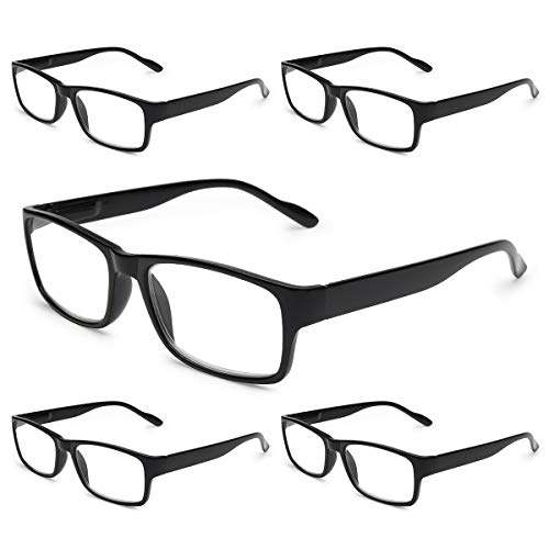 Gaoye 5 pack Lesebrillen Sehhilfe Augenoptik Brille Lesehilfe für Damen Herren von 2,25