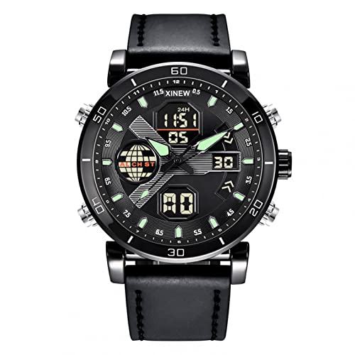 Uhren Herren Armbanduhr Quarz Uhr Herrenuhr Quarzuhr Sportuhr Outdooruhr Watch für Männer 2022 Herren Mode Militär Uhren Luxury Männer Casual Mode Sportuhr Wasserdicht Quarz Digital LED Uhren