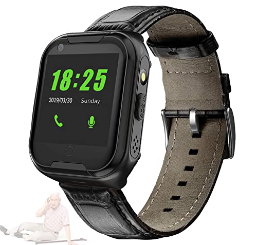Weyot Notfalluhr fur Senioren mit Sturzerkennung,GPS Tracker Armband mit Ortung,mit SOS Notrufknopf Videoanruf Geo-Fence für Demenz Alzheimer,Black Weyot Notfalluhr fur Senioren mit Sturzerkennung,GPS Tracker Armband mit Ortung,mit SOS Notrufknopf Videoanruf Geo-Fence für Demenz Alzheimer,Black