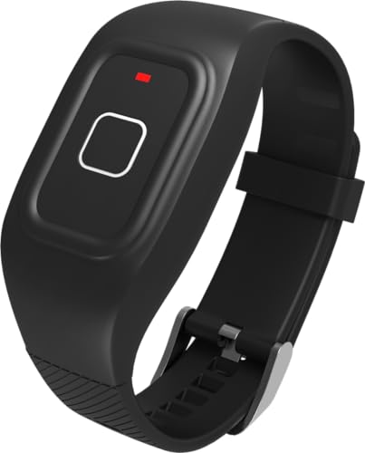 Maxcom FW735 Armband Notruf fÃ¼r Senioren - Erwachsene - mit SOS-Notfallknopf - Mit Ortung und Telefonfunktion - mit Kostenloser Smartphone-App - GPS - Kabellos - Wasserdicht - Hausnotruf - Schwarz