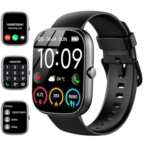 Smartwatch Herren Damen, 1,91" HD Smartwatch Damen mit Telefonfunktion, Smart Watch Fitnessuhr 113+ Sportmodi, IP68 Wasserdicht, Sportuhr mit Herzfrequenz Schlafmonitor Schrittzähler, für Android iOS