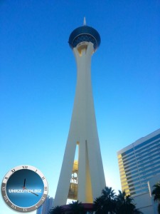 Der Stratosphere Tower ist der höchste Punkt von Uhrzeit Las Vegas