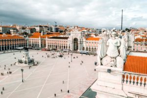 Portugal Zeit in Lissabon