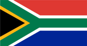 Uhrzeit Südafrika Flagge