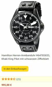 Hamilton Herren-Armbanduhr H64785835, Khaki King Pilot