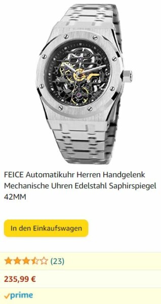 feice automatic Uhr