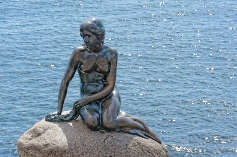 Meerjungfrau Statue in Dänemark