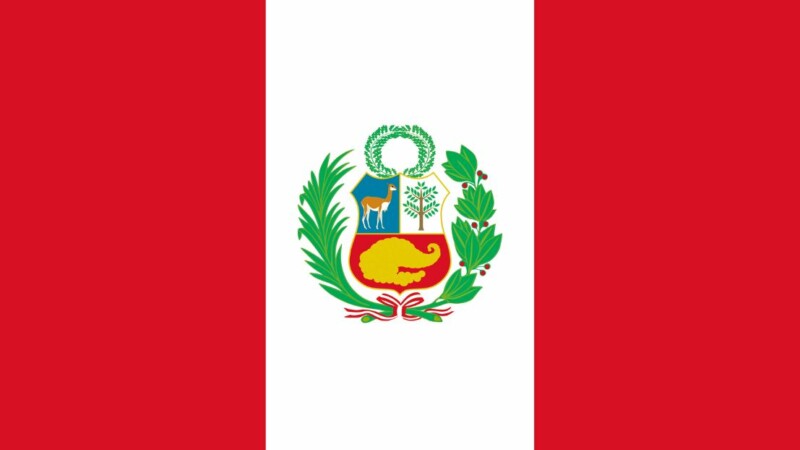 Uhrzeit Peru Fahne